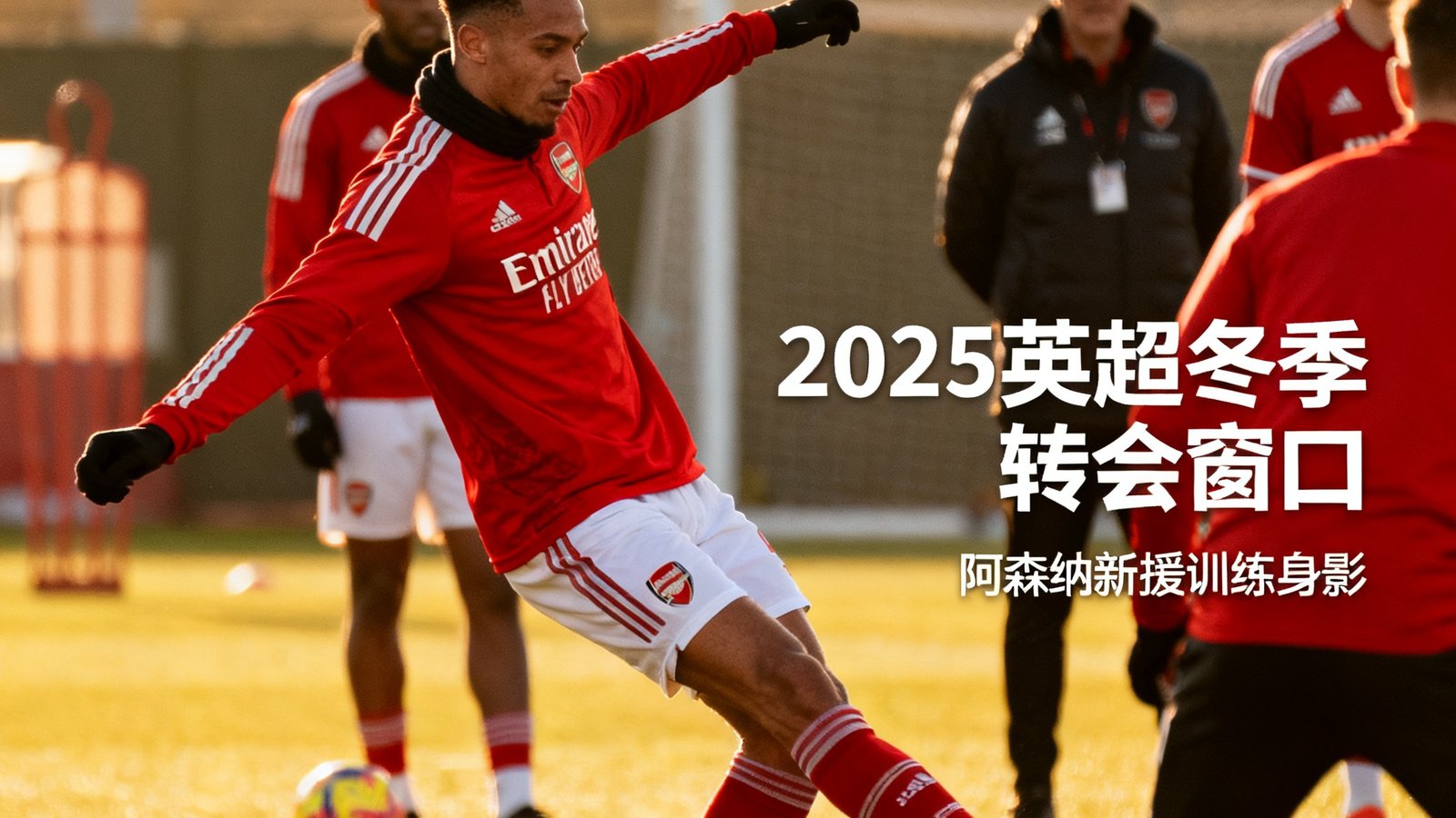 2025英超冬季转会窗口分析文章配图，展示阿森纳新援在训练场上的身影